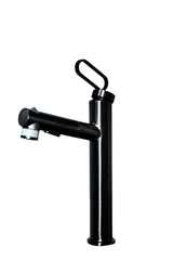KITCHEN MIXERS_BIT SERIES_PULL OUT WITH FACE CLEANSER_BLACK I Lux Aquai