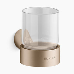 Accent™ Round tumbler and wall-mount holder | Kohler
