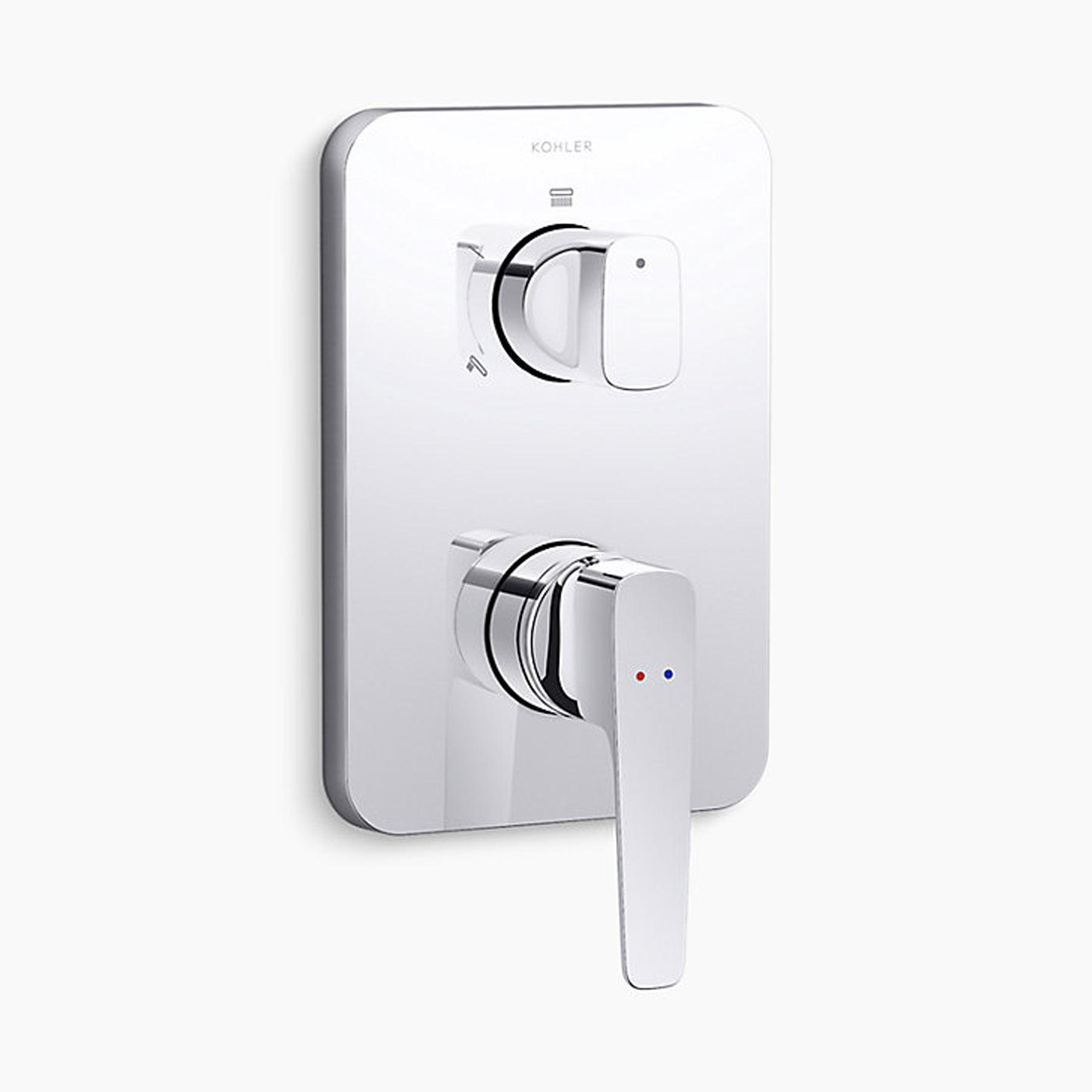 Aleo™ Aqua Turbo 360 Recessed non-thermostatic bath and shower valve trim | Kohler