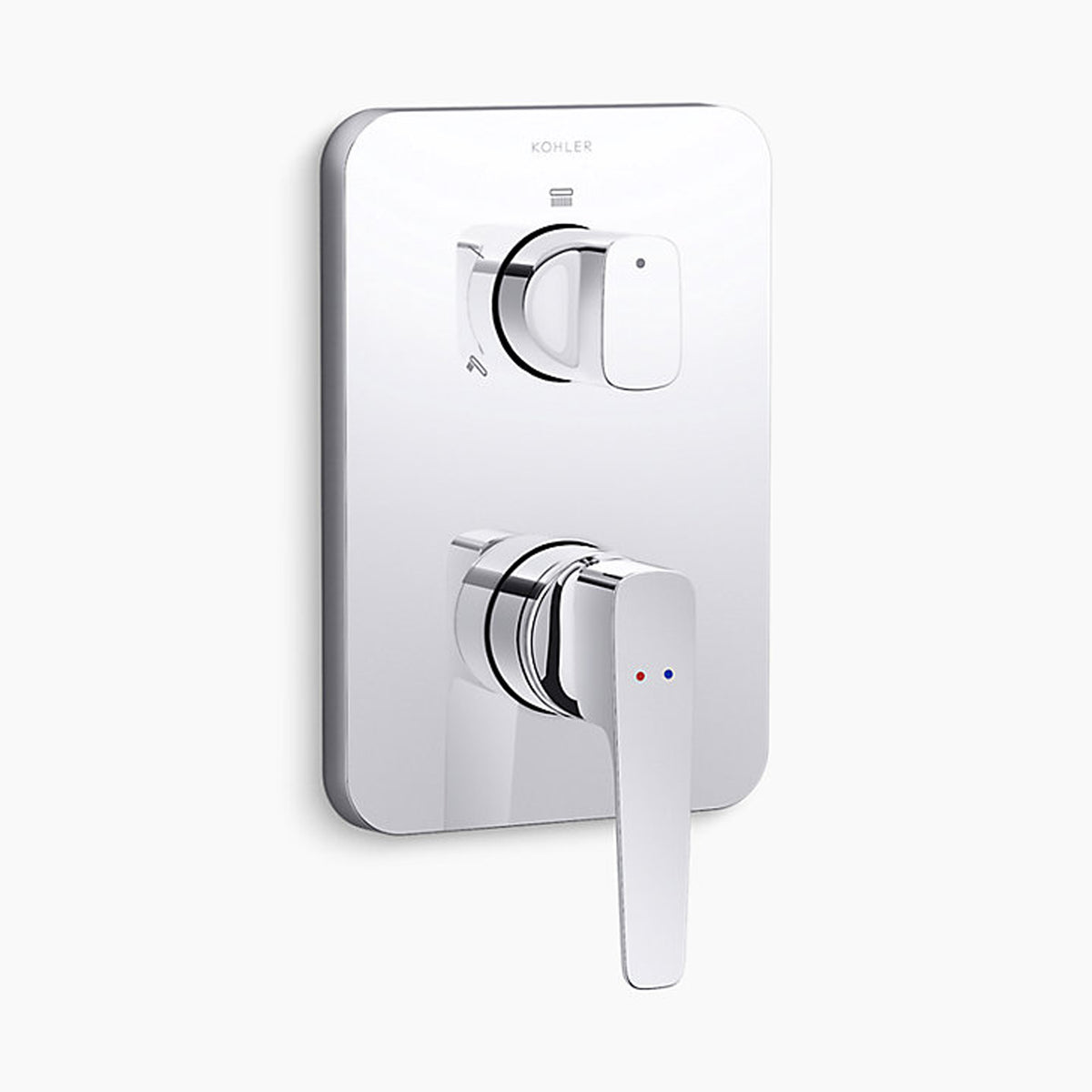 Aleo™ Aqua Turbo 360 Recessed non-thermostatic bath and shower valve trim | Kohler