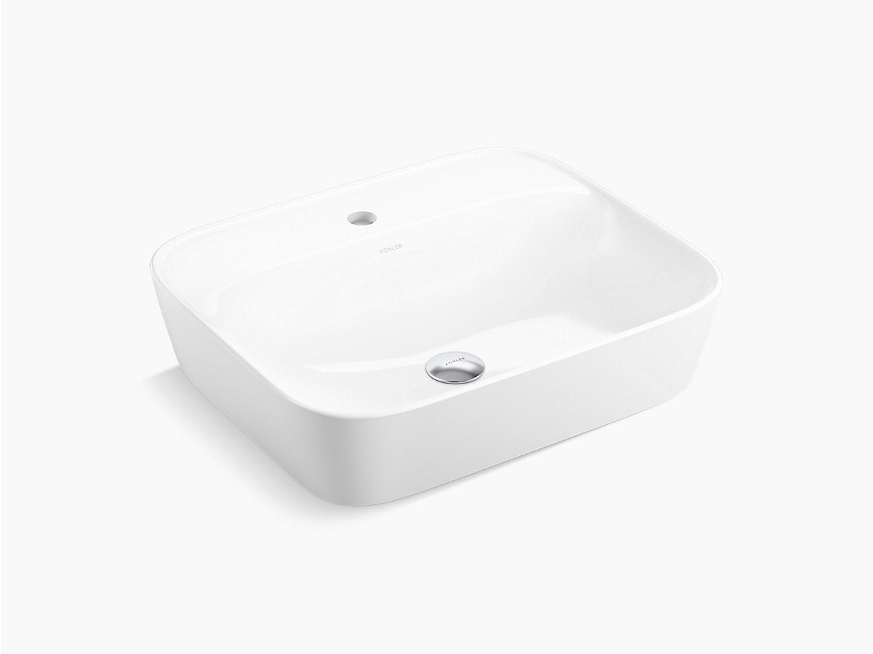APT™ 55 cm rectangular vessel bathroom sink, no overflow | Kohler