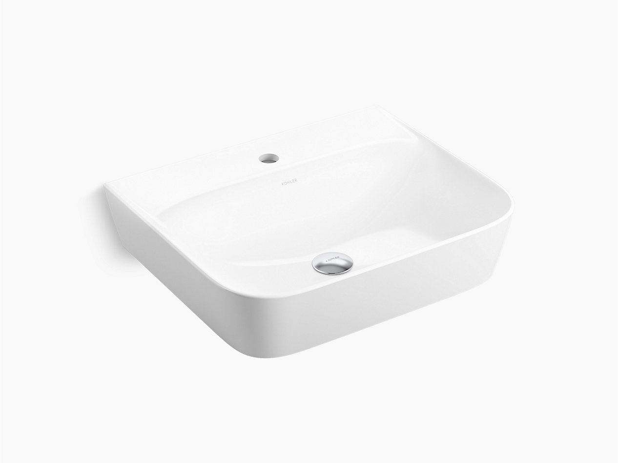 APT™ 55 cm rectangular wall-mount bathroom sink, no overflow | Kohler