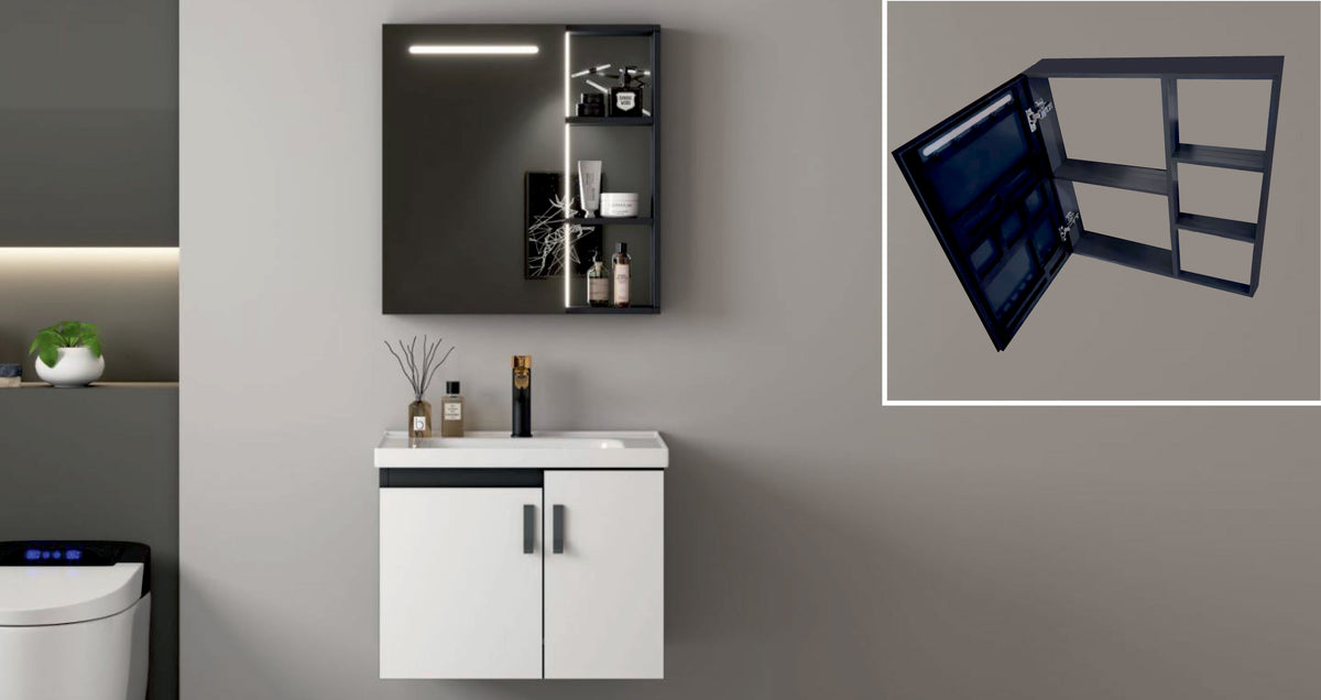 ARETA WITH MIRROR CABINET (SENSOR LED) | Mozio