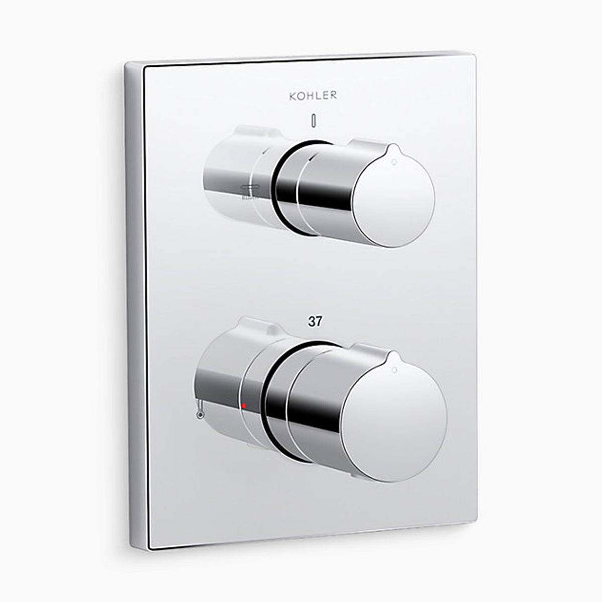 AutoSense™ Recessed thermostatic bath and shower valve trim with Knob handles | Kohler