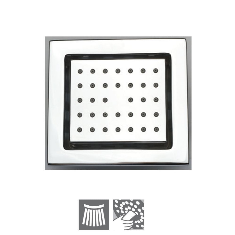 Body Shower 130x120mm Rectangular Shape- Chrome  | Jaquar