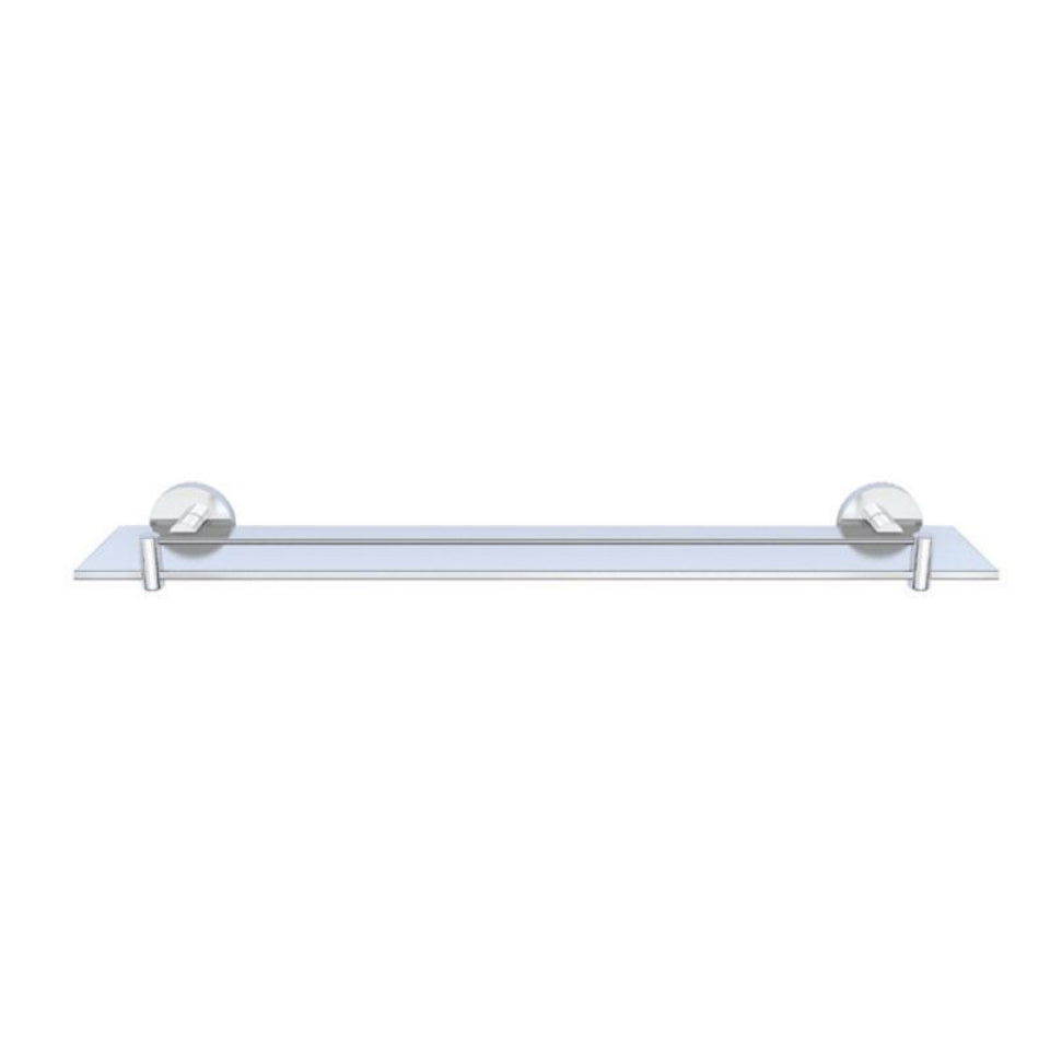 Glass Shelf 600mm Long - Chrome | Jaquar