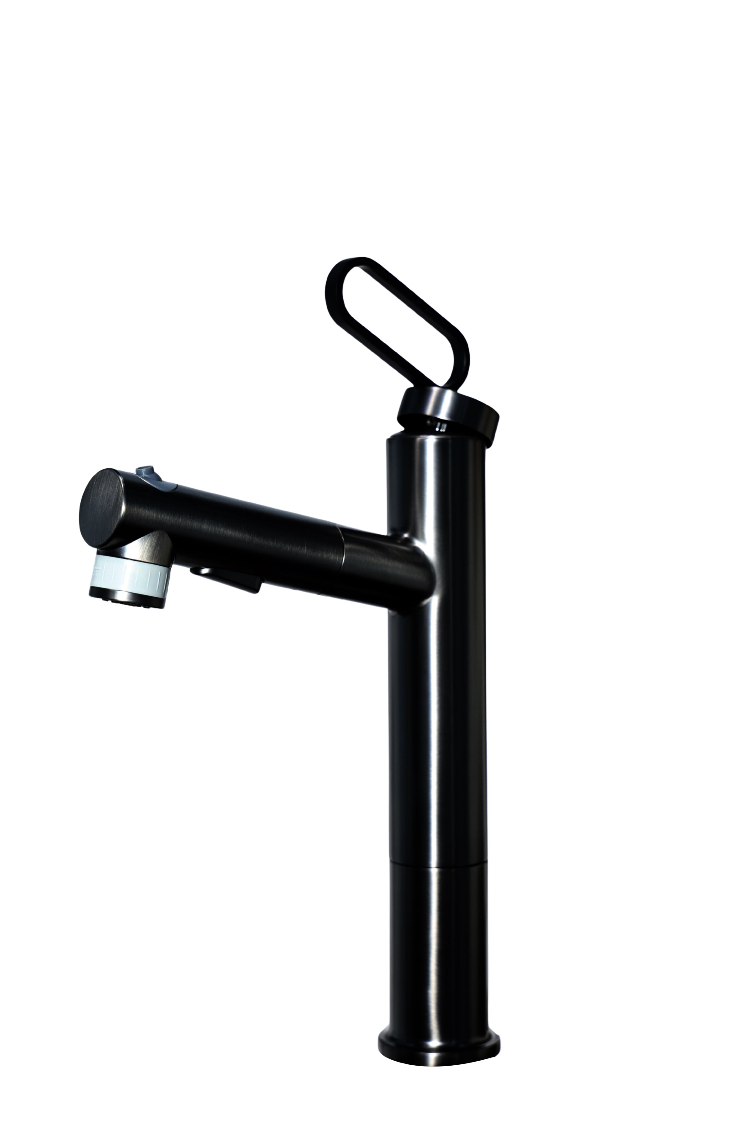 KITCHEN MIXERS_BIT SERIES_PULL OUT WITH FACE CLEANSER_BLACK I Lux Aquai