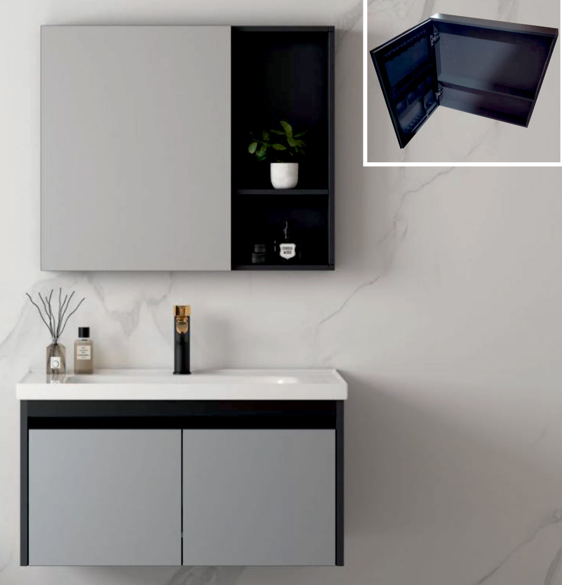 RETIN WITH MIRROR CABINET | Mozio