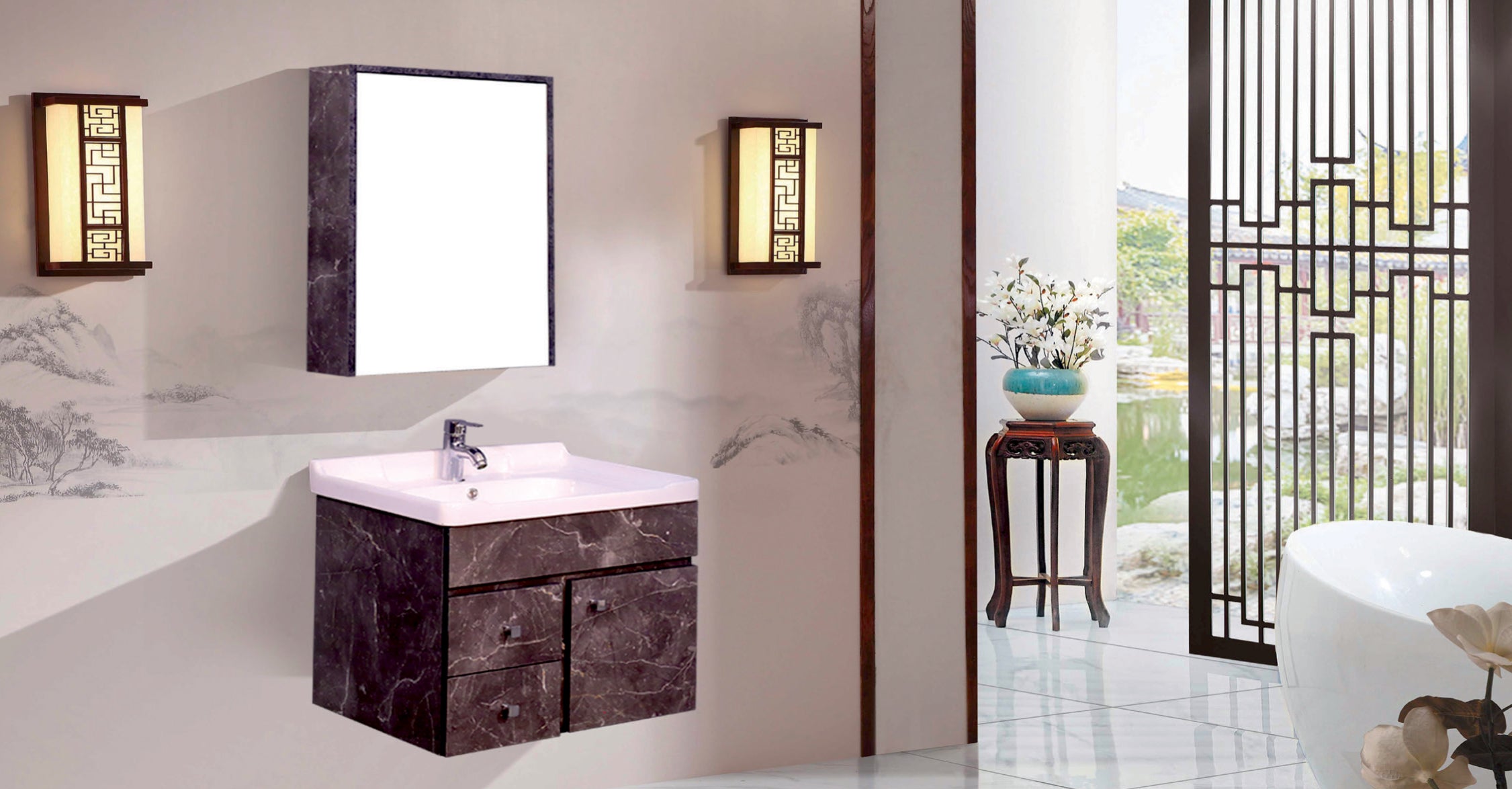 SERGIO AND MIRROR CABINET | Mozio