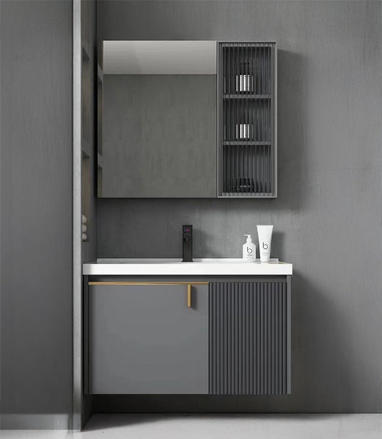 Vanity CASE SOLID DARK GREY - 60 | Lux Aquai